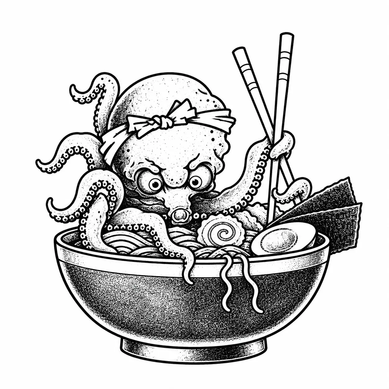 Ramen crew octopus ramen