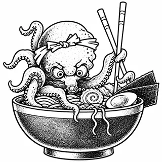 ramen crew octopus