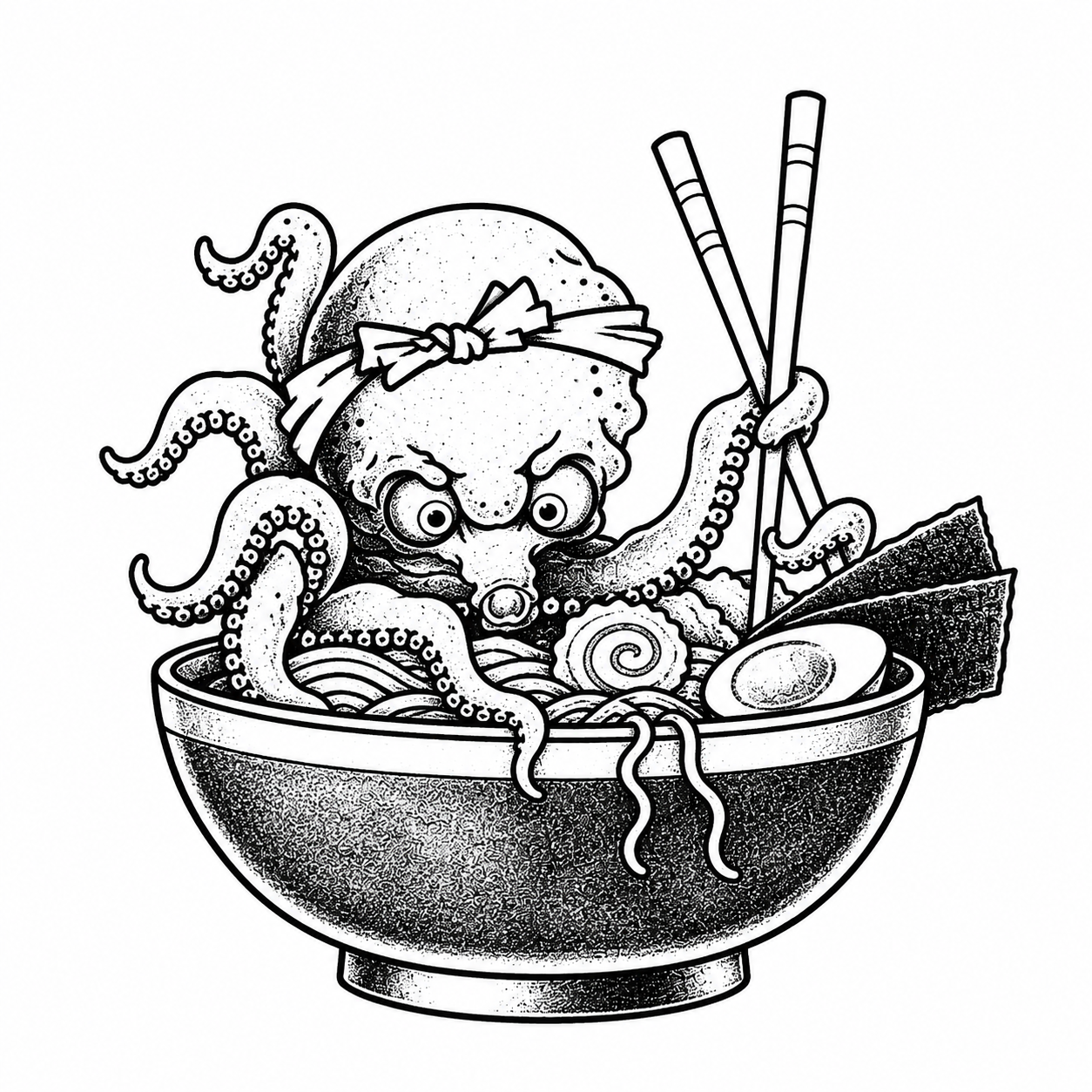 Ramen crew octopus ramen